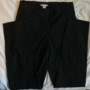 Straight Leg Black Work Pants